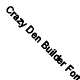 Crazy Den Builder Forts 69 Piece Kids Childrens Construction Toy Indoor/Outdoor